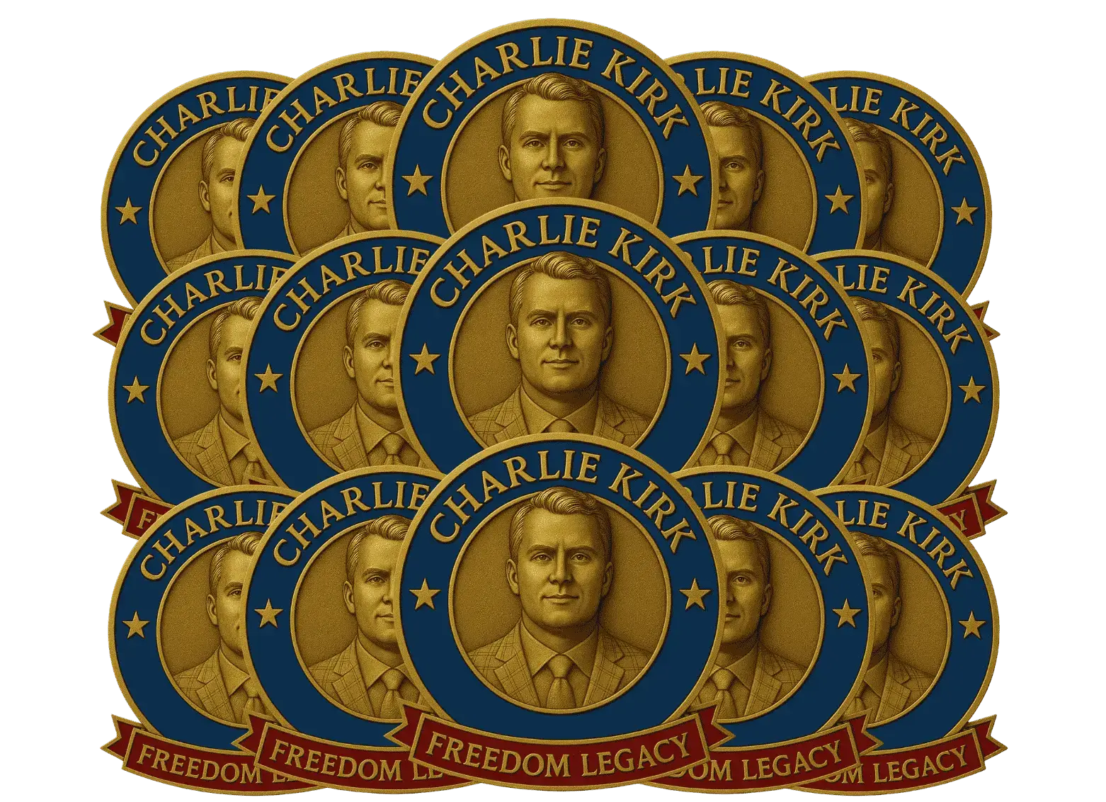 Charlie Kirk Freedom Legacy Badge 