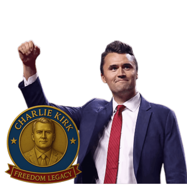 Charlie Kirk Freedom Legacy Badge 